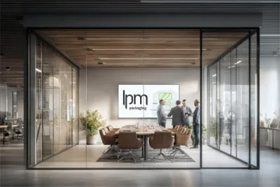 ภายในสำนักงานเพื่อประกาศการเปลี่ยนแปลงเป็น LPM PACKAGING SpA