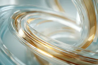 Flosantaj plastaj filmoj kun dezajnaj lumlinioj